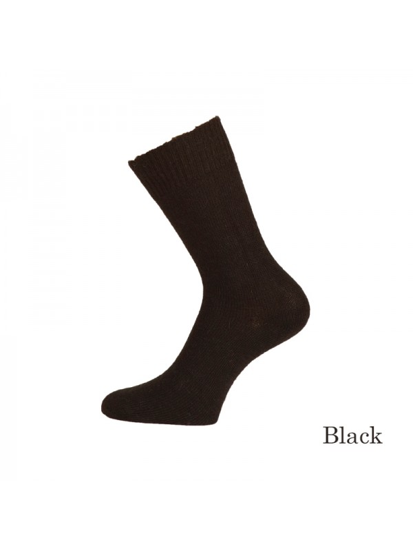 Harlequin short plain knit mohair socks - The Goat Company